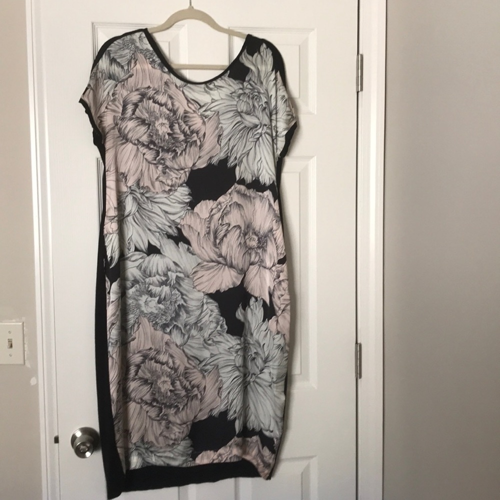 Silk front knee high dress